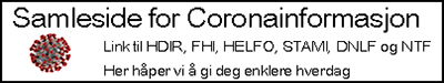 Samleside corona covid informasjon banner