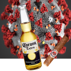 corona virus beer og cigar 250x250